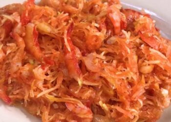 Cách làm mắm tép đu đủ