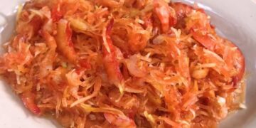 Cách làm mắm tép đu đủ