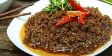 Cách làm mắm tép chưng thịt