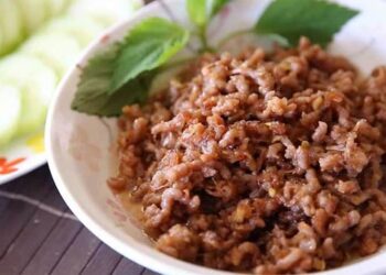 Cách làm mắm tép thịt băm tại nhà