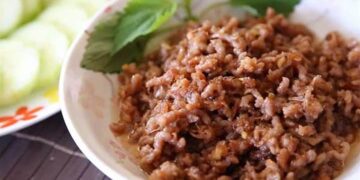 Cách làm mắm tép thịt băm tại nhà