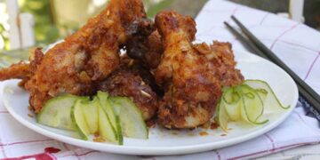 Gà sốt sa tế - Các món ăn với sa tế