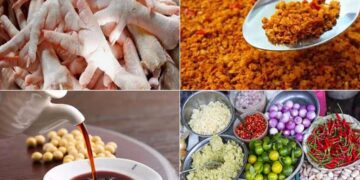 Chân gà nướng sa tế