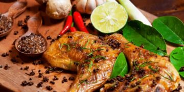 Gà nướng mắc khén thơm ngon