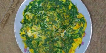 Canh hẹ nấu trứng
