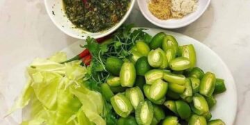 Hướng dẫn cách làm nhót xanh chẩm chéo