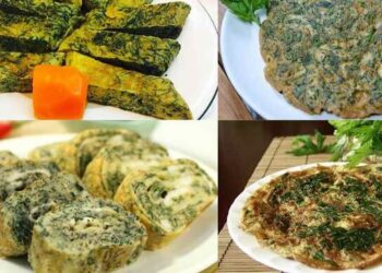 Món ăn từ lá mơ: Trứng chiên lá mơ