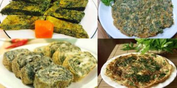 Món ăn từ lá mơ: Trứng chiên lá mơ