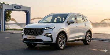 Ford Territory Titanium X xuất hiện hiện đại và bề thế tại Đà Nẵng